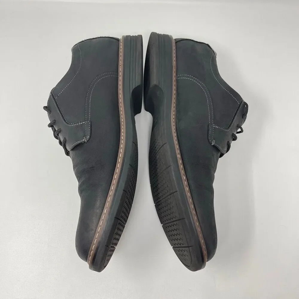 Florsheim Norwalk Plain Toe Oxford Black Leather Loafers Dress Shoes Men’s 13